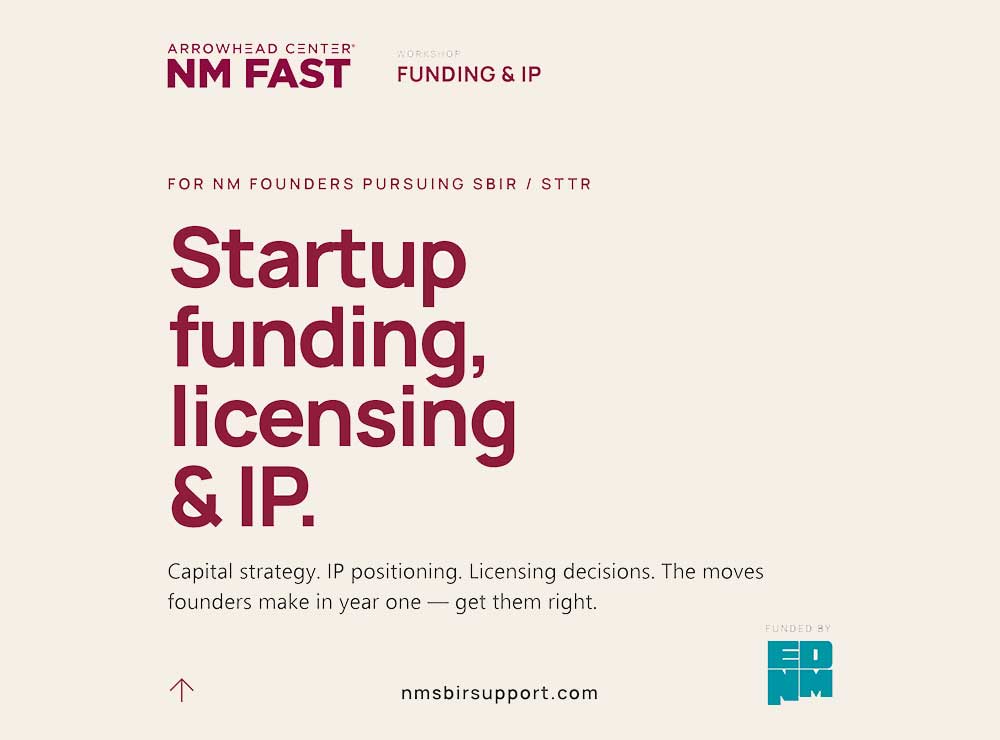 SBIR: Startup Funding, Licensing and IP