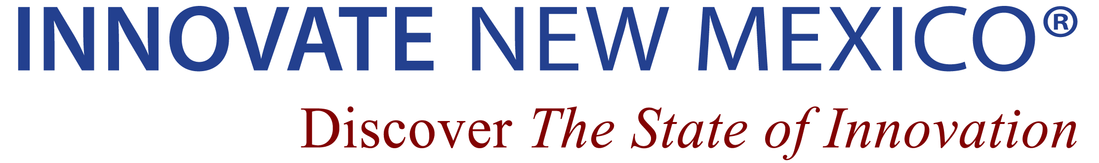 Logo for "Innovate New Mexico" with the tagline "Discover The State of Innovation."